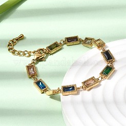 304 Stainless Steel Link Chain Bracelets for Women&nbsp;BJEW-A093-01C-G