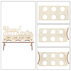 2 Sets 2 Style Bunny Laser Cut Wood Easter Egg Shelves&nbsp;WOOD-SD0001-03