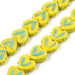 Opaque Handmade Bumpy Lampwork Beads Strands&nbsp;LAMP-T017-20-B02