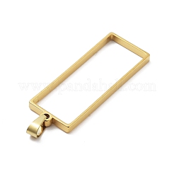304 Stainless Steel Open Back Bezel Pendants&nbsp;STAS-Z091-05G-02