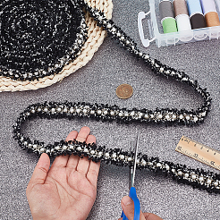 6 Yards Polyester Lace Trim&nbsp;OCOR-WH0070-849A