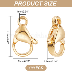 100Pcs 304 Stainless Steel Lobster Claw Clasps&nbsp;STAS-PH0004-73