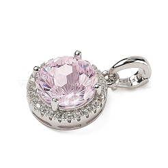 925 Sterling Silver Pave Cubic Zirconia Pendants&nbsp;STER-B009-01B-06