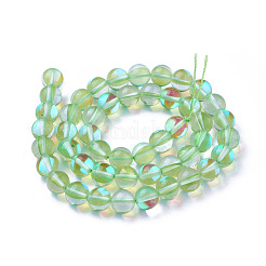 Synthetic Moonstone Beads Strands&nbsp;G-F143-10mm-12