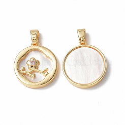 Shell Pendants&nbsp;KK-P223-02G