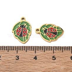 304 Stainless Steel Enamel Pendants&nbsp;SA-CBA7876-31G-02