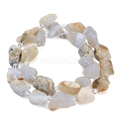 Raw Rough Natural Blue Lace Agate Beads Strands&nbsp;GG-CBA0B77-A04-01