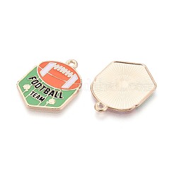 Alloy Enamel Pendants&nbsp;ENAM-T025-02G-15