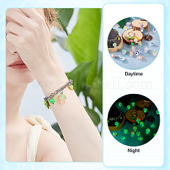 32Pcs 8 Colors Luminous Transparent Resin Pendants&nbsp;FIND-TA0002-48