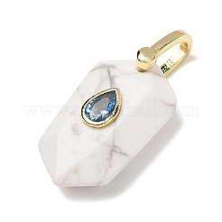 Natural Howlite Pendants&nbsp;GG-CBA5FCC-01G-02