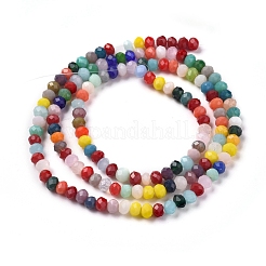 Imitation Jade Glass Beads Strands&nbsp;X-GLAA-E415-01B