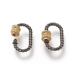 Brass Screw Carabiner Lock Charms&nbsp;KK-L188-17A