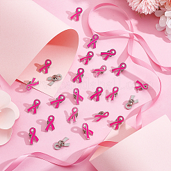 100Pcs Awareness Ribbon Theme Enamel Pins&nbsp;JEWB-WA0001-01