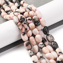 Natural Pink Zebra Jasper Beads Strands&nbsp;G-G146-A21-01