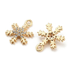 Brass Micro Cubic Zirconia Charms&nbsp;KK-Q789-33G