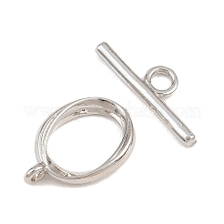 Oval Brass Toggle Clasps&nbsp;KK-G548-35P