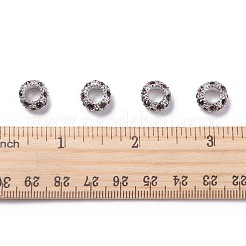 Alloy Rhinestone European Beads&nbsp;X-CPDL-H998-2