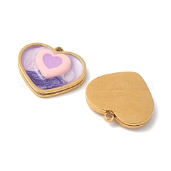 304 Stainless Steel Enamel Pendants&nbsp;STAS-U057-25G