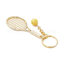 304 Stainless Steel Alloy Acrylic Tennis Keychain&nbsp;KEYC-JKC01218
