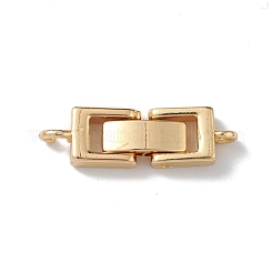 Rack Plating Brass Fold Over Clasps with Loops&nbsp;KK-L184-89G