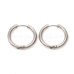 Tarnish Resistant 201 Stainless Steel Huggie Hoop Earrings&nbsp;LS-EJEW-L250-01E-P