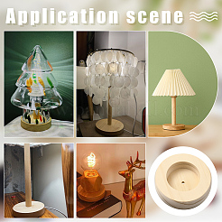 Rubber Wood Timber Table Lamp Base&nbsp;WOOD-PH0003-60A