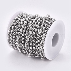 304 Stainless Steel Ball Chains&nbsp;CHS-F009-01E-P