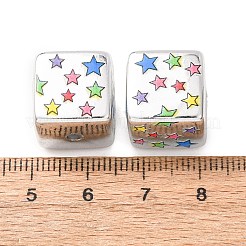 Printed Plating Acrylic Beads&nbsp;AC-CBA655C-17G