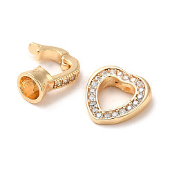 Brass Micro Pave Cubic Zirconia Pendants&nbsp;FIND-Z030-03KCG