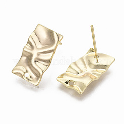 Brass Stud Earring Findings&nbsp;KK-R132-057-NF