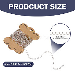 5M Brass Curb Chains&nbsp;CHC-TADJ0001-03P