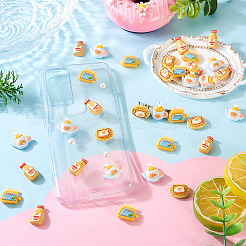 40Pcs 4 Styles Afternoon Tea Theme Opaque Resin Cabochonss&nbsp;RESI-TA0004-92