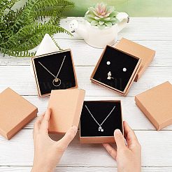 Kraft Paper Jewelry Boxes&nbsp;CON-WH0080-33B