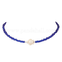 9Pcs 9 Styles Synthetic Turquoise Sea Turtle with Glass Seed Beaded Necklace Sets for Women&nbsp;NJEW-JN05930