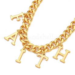 Brass Charm Bracelets for Women&nbsp;BJEW-U008-19G-05