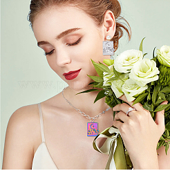 18Pcs 3 Colors Ion Plating(IP) 304 Stainless Steel Bigs Pendants&nbsp;STAS-DC0014-07