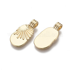 Brass Pendants&nbsp;KK-R133-006-03G-NF