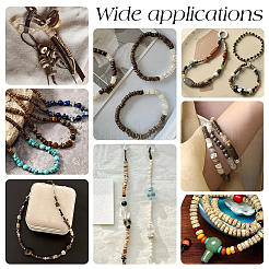 12 Strands 4 Colors Coconut Wood Bead Strands&nbsp;WOOD-PH0003-98