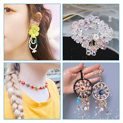 200Pcs 10 Color Electroplate Glass Bead Strands&nbsp;EGLA-KS0001-02