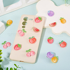 36Pcs 6 Styles Fruit Theme Transparent Resin Cabochons&nbsp;RESI-TADJ0001-27