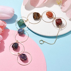 Chakra Jewelry Natural Mixed Gemstone Pendant Decorations&nbsp;HJEW-JM01686