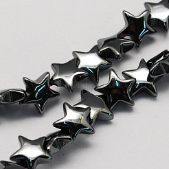 Non-magnetic Synthetic Hematite Beads Strands&nbsp;X-G-Q899-8mm