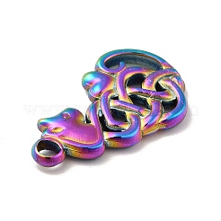 Ion Plating(IP) 201 Stainless Steel Pendants&nbsp;STAS-P312-01MC