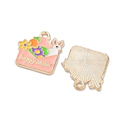 Easter Alloy Enamel Pendants&nbsp;ENAM-I055-01KCG-04