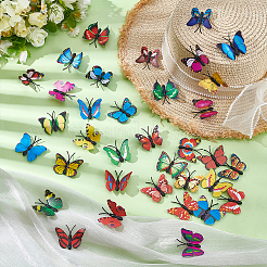100Pcs PVC Artificial Butterfly Decorations&nbsp;AJEW-UN0002-43