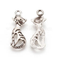 Tibetan Style Alloy Kitten Pendants&nbsp;PALLOY-2703-AS-FF