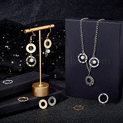 24Pcs 4 Style 201 Stainless Steel Pendants&nbsp;STAS-UN0035-43