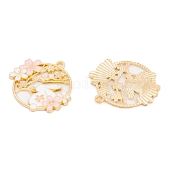Rack Plating Alloy Enamel Pendants&nbsp;FIND-A040-05B-03G