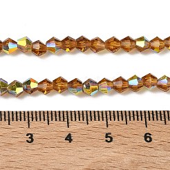 Electroplate Transparent Glass Beads Strands&nbsp;EGLA-K015-18U
