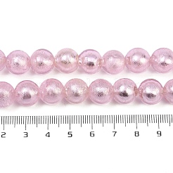 Handmade Silver Foil Glass Beads Strands&nbsp;FOIL-F002-01C